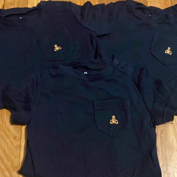 Baby Gap onesie lot 18/24 months navy blue short sleeves - Picture 5 of 5